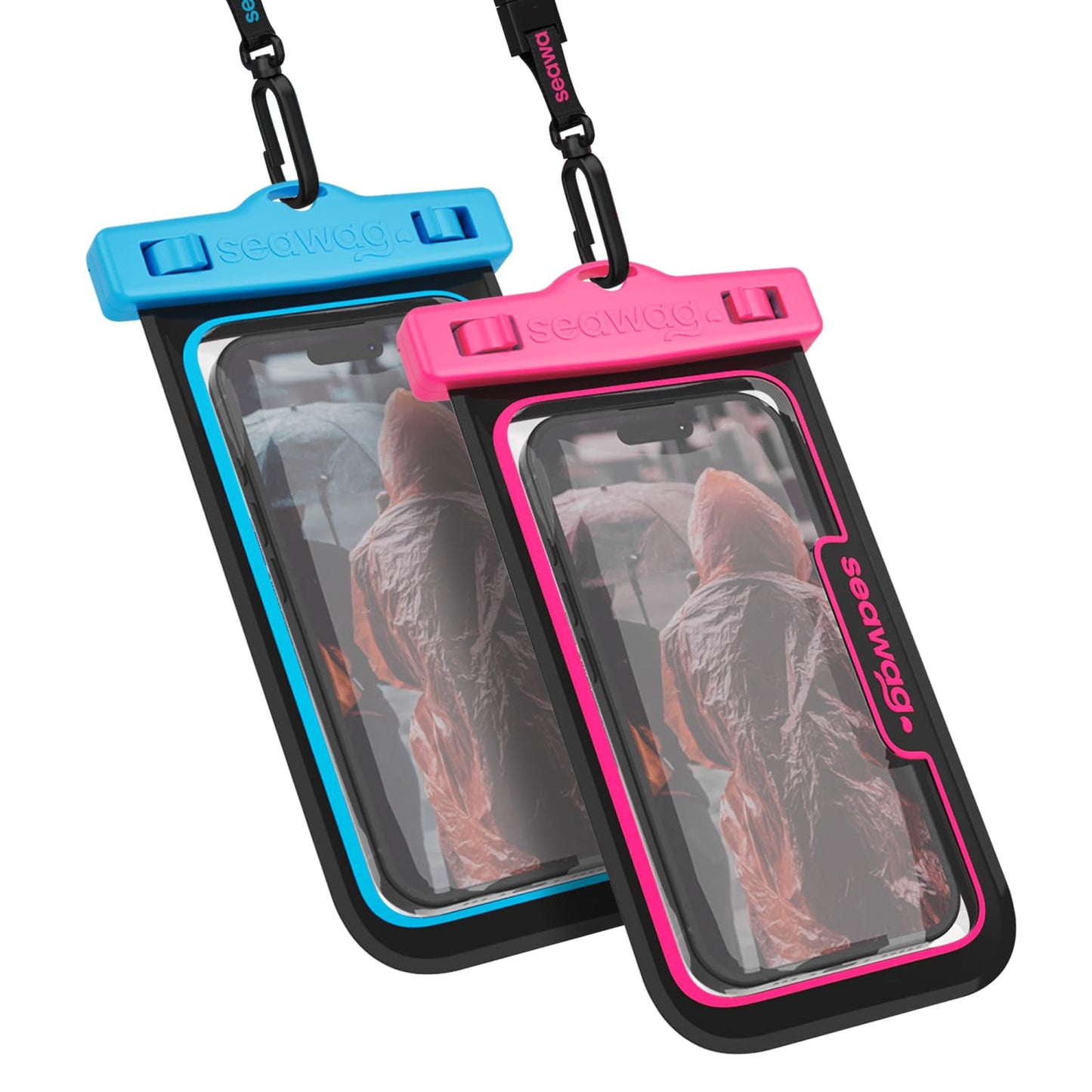 Black/Blue & Back/Pink 2 Pack